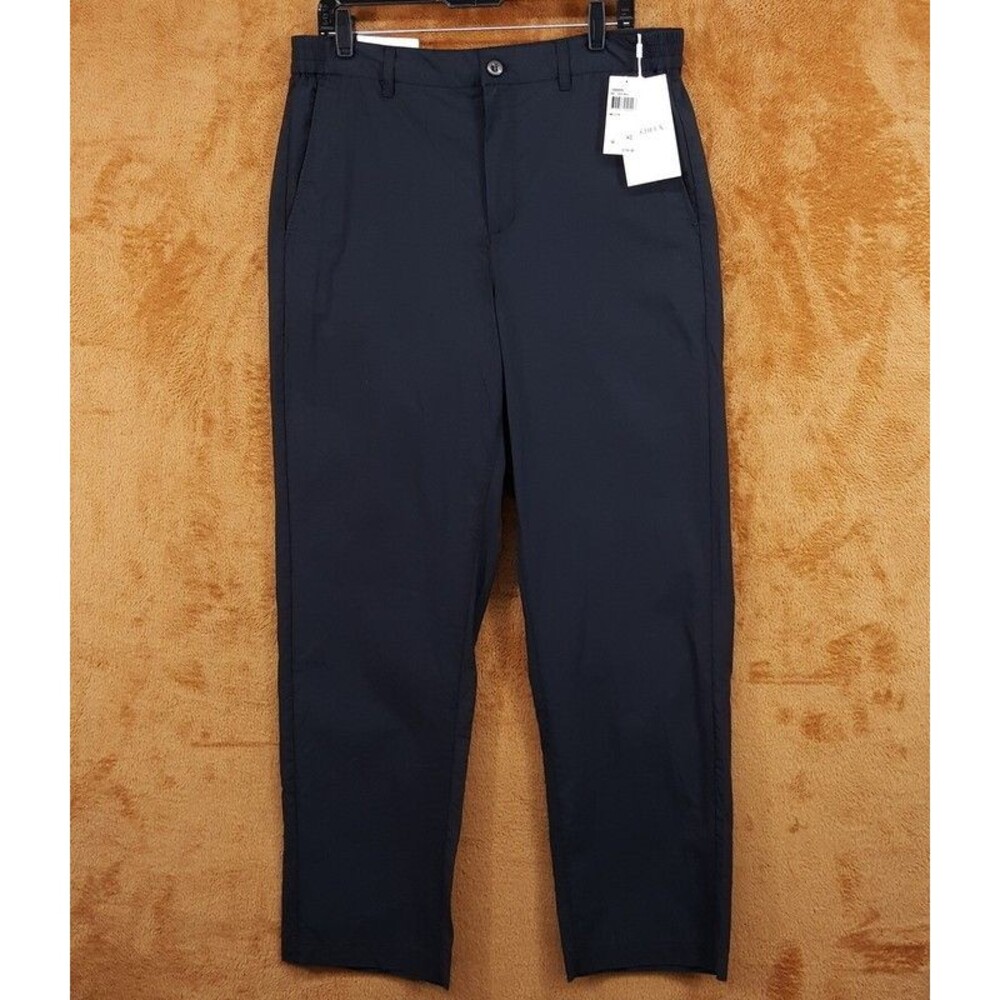 LES DEUX Pants Mens Size 33x32 Black Lightweight Straight Leg PINO CRISP $159
